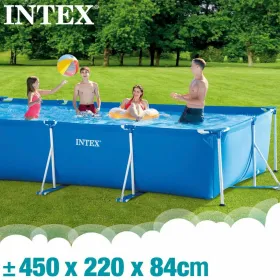 Removable pool Intex Frame 450 X 220 X 84 CM 7127 L Rectangular
