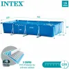 Išmontuojamas baseinas Intex Frame 450 X 220 X 84 CM 7127 L Stačiakampis