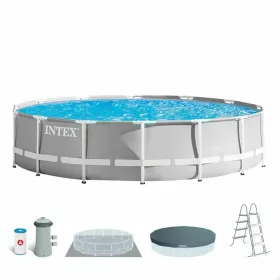 Removable pool Intex Prism Frame 457 x 107 cm 14.614 l Grey