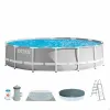 Removable pool Intex Prism Frame 457 x 107 cm 14.614 l Grey