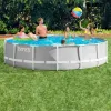Removable pool Intex Prism Frame 457 x 107 cm 14.614 l Grey