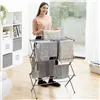 Folding and Extendable Metal Clothes Dryer with 3 Levels Cloxy InnovaGoods 11 Bars