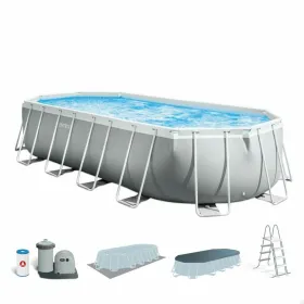 Removable pool Intex Prism Frame 610 x 122 x 305 cm 610 x 305 x 122 cm 18.202 l Grey Oval