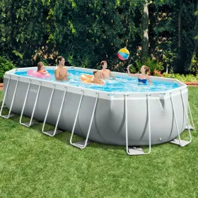 Removable pool Intex Prism Frame 610 x 122 x 305 cm 610 x 305 x 122 cm 18.202 l Grey Oval