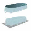 Irrotettava allas Intex Prism Frame 610 x 122 x 305 cm 610 x 305 x 122 cm 18.202 l Harmaa Soikea