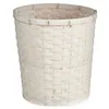 Planter White PVC Bamboo 25 x 24 x 25 cm