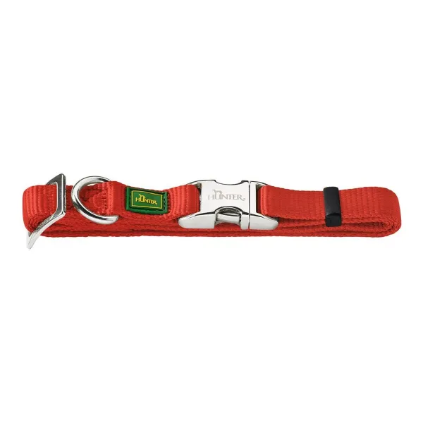 Koera kaelarihm Hunter Basic Alu-Strong Punane Suurus L (45-65 cm)