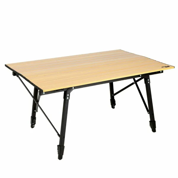 Sulankstomas stalas Aktive 90 x 70 x 57 cm Stovyklavimas Juoda Ruda Aliuminis