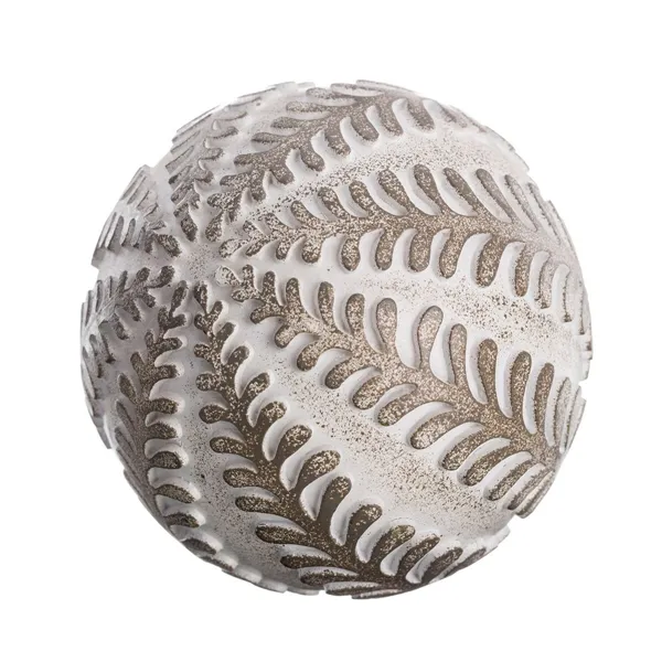 Balls Decoration Grey White 10 x 10 x 10 cm (8 Units)