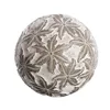 Balls Decoration Grey White 10 x 10 x 10 cm (8 Units)