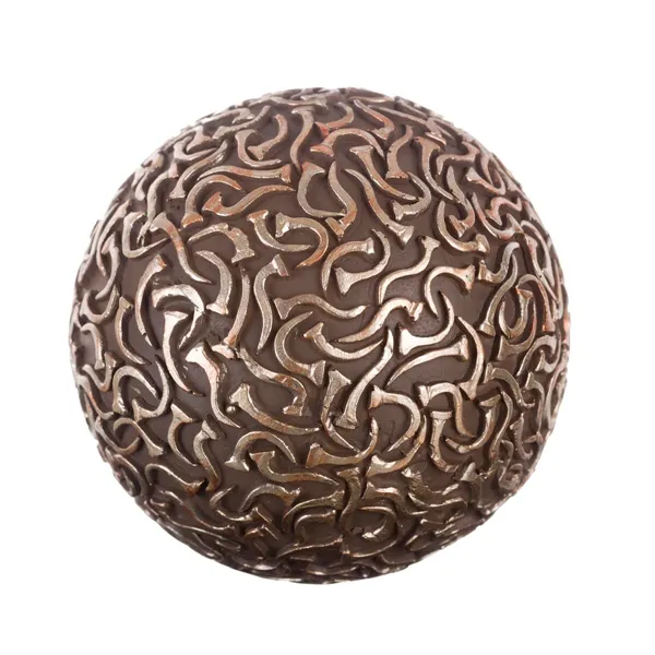 Balls Decoration Brown Bronze 10 x 10 x 10 cm (8 Units)