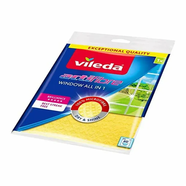 Cleaning cloth Vileda 151708 Glass Yellow