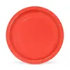 Plate set Algon Cardboard Disposable Red 10Units 20 x 20 x 1,5 cm