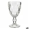 Wine glass Diamond Transparent Glass 330 ml (6 Units)