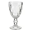 Wine glass Diamond Transparent Glass 330 ml (6 Units)