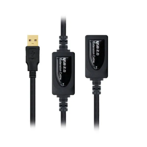 USB pagarinājumu Kabelis NANOCABLE 10.01.021 Melns