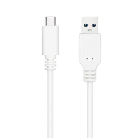 Универсальный кабель USB-C-USB NANOCABLE 10.01.4000-W Белый Чёрный 50 cm
