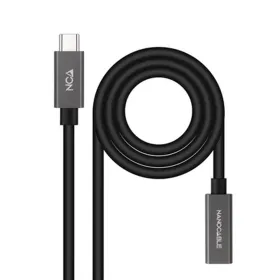 удлинительный USB-C-кабель NANOCABLE 10.01.4401-L150 Чёрный 1,5 m