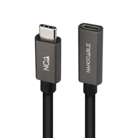 удлинительный USB-C-кабель NANOCABLE 10.01.4401-L150 Чёрный 1,5 m