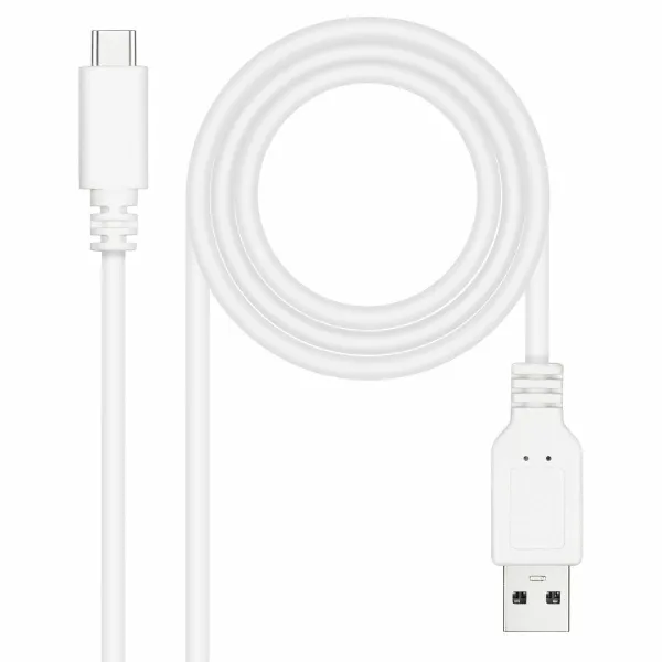 Универсальный кабель USB-C-USB NANOCABLE 10.01.2101-L150-W Белый 1,5 m