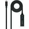 USB-kaabel NANOCABLE USB 3.2 amplif. C/M-C/H 5m Must 5 m