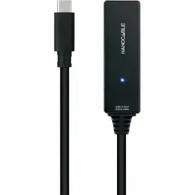 USB Kabelis NANOCABLE USB 3.2 amplif. C/M-C/H 5m Melns 5 m