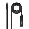 USB-kaabel NANOCABLE USB 3.2 amplif. C/M-C/H 5m Must 5 m