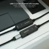 USB Kabelis NANOCABLE Cable USB 3.2 amplif. C/M-C/H 10 m Melns
