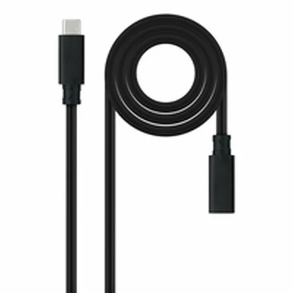 USB Kabelis NANOCABLE USB 3.2 GEN2x2 Melns