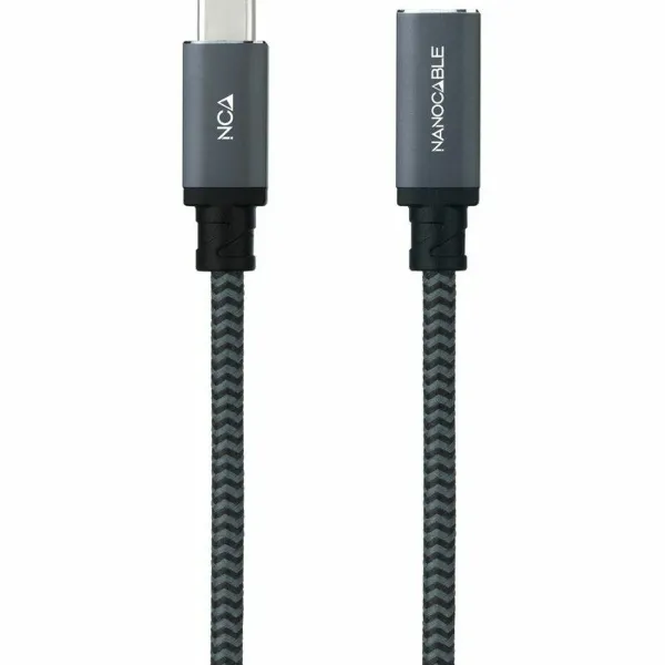 USB-kaabel NANOCABLE USB 3.2 GEN2x2 100W C/M-H Must