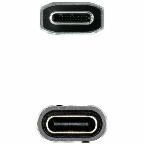 USB-kaabel NANOCABLE USB 3.2 GEN2x2 100W C/M-H Must