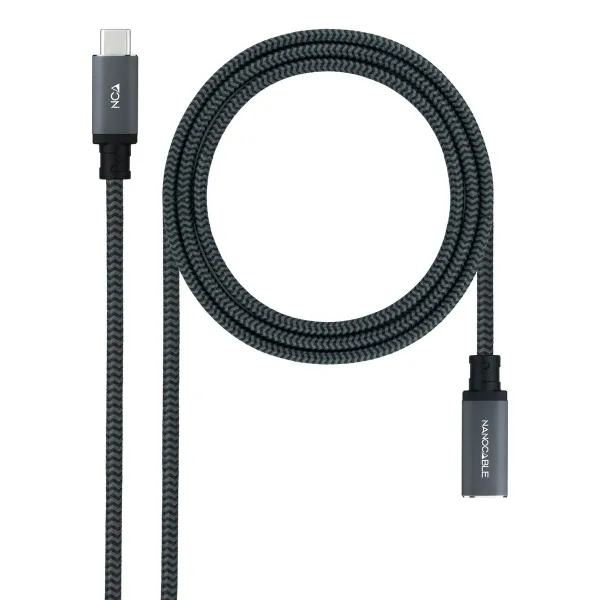 USB-kaabel NANOCABLE USB 3.2 GEN2x2 100W C/M-H Must