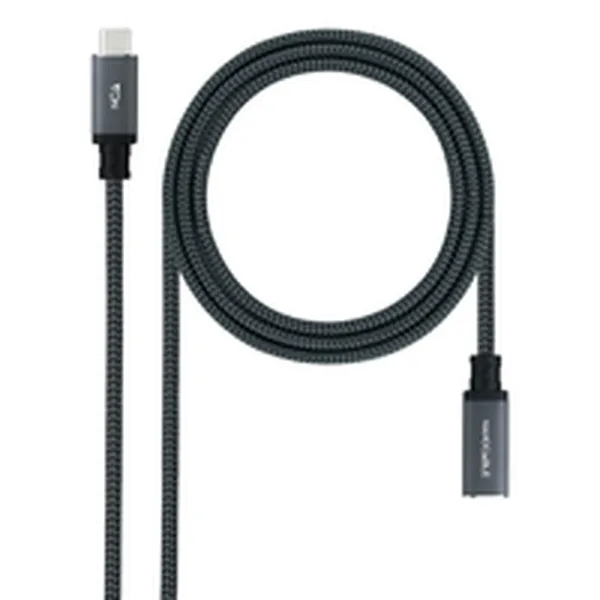 USB-kaabel NANOCABLE USB 3.2 GEN2x2 100W C/M-H Must
