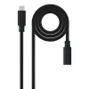 USB-kaabel NANOCABLE USB 3.2 GEN2x2 100W C/M-H Must 1,5 m