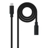 USB-kaabel NANOCABLE USB 3.2 GEN2x2 100W C/M-H Must 1,5 m