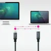 USB-kaabel NANOCABLE USB 3.2 GEN2x2 100W C/M-H Must 1,5 m
