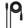 USB-kaabel NANOCABLE USB 3.2 GEN2x2 100W C/M-H Must 2 m