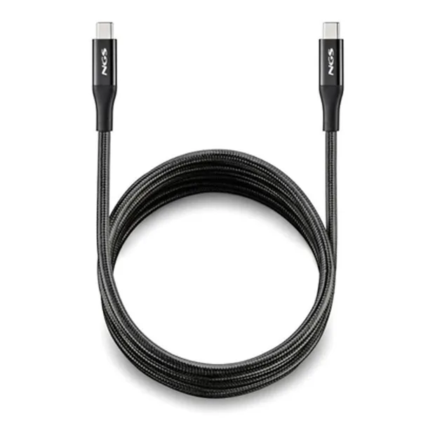 USB-C Cable NGS KNOT240W-2 Black 2 m