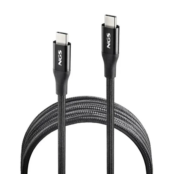 USB-C Cable NGS KNOT240W-2 Black 2 m