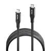 USB-C Cable NGS KNOT240W-2 Black 2 m