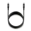 USB-C Cable NGS KNOT240W-2 Black 2 m