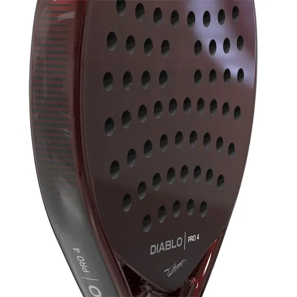 Padel Racket Siux Diablo Pro 4 Dark Red Charcoal EVA