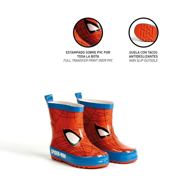 Bērnu zābaciņi Spider-Man Sarkans