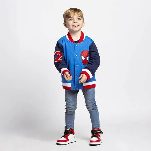 Bērnu Sporta Tērpa Tops Spider-Man Zils