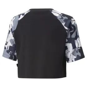 Child's Short Sleeve T-Shirt Puma Ess+ Street Art Ragl Black