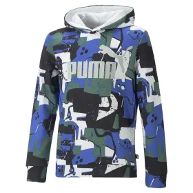 Children’s Hoodie Puma Essentials+ Street Art Aop Blue