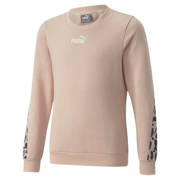 Džemperis Meitenēm Bez Kapuces Puma Alpha Crew Neck Rozā
