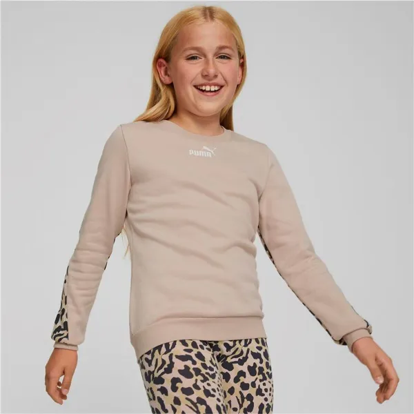 Džemperis Meitenēm Bez Kapuces Puma Alpha Crew Neck Rozā