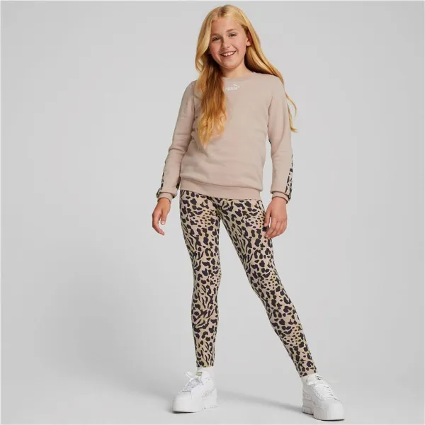 Džemperis Meitenēm Bez Kapuces Puma Alpha Crew Neck Rozā