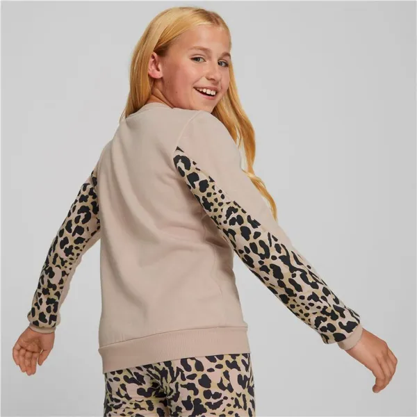 Džemperis Meitenēm Bez Kapuces Puma Alpha Crew Neck Rozā